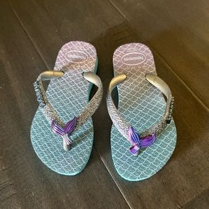 Mermaid Havaianas flip flops